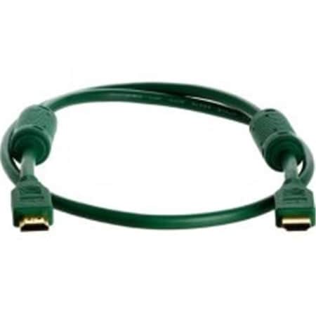 Cmple Cmple 782-N 28AWG HDMI Cable with Ferrite Cores - Green - 3FT 782-N